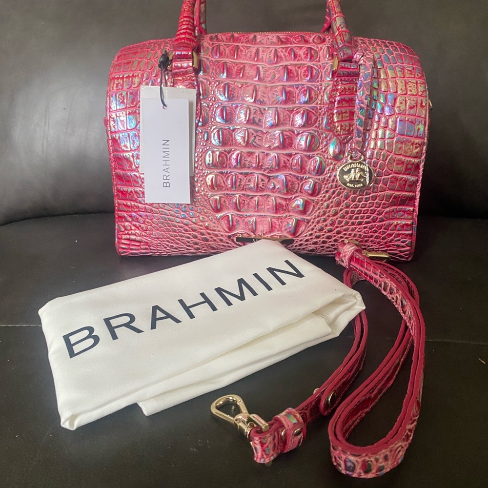 Brahmin Stacy Satchel Magenta Wonderland Melbourne